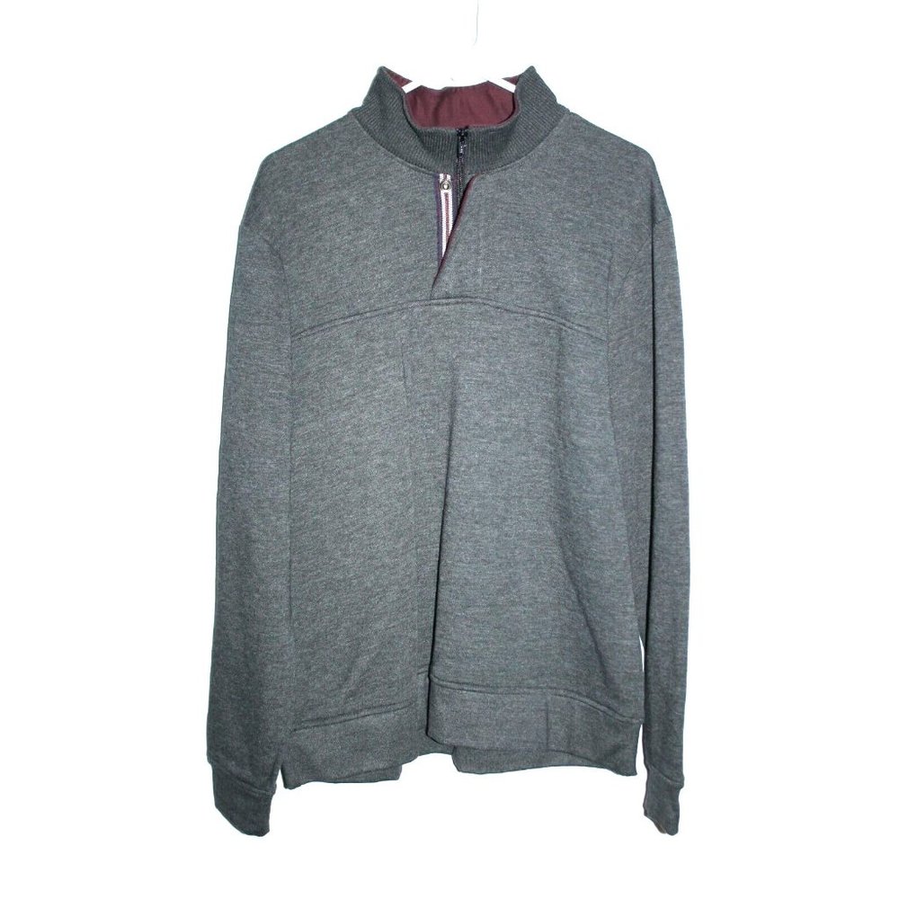 ORVIS Signature Men's Quarter-Zip Sweatshirt Charcoal Gray X-Large XL